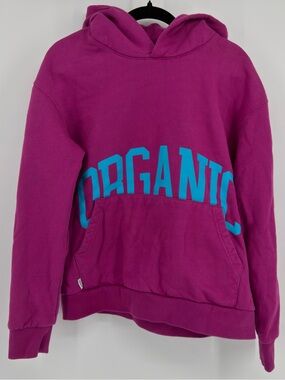 Midnight Organic‎ 1991 Larry June Pink Graphic Hoodie Medium
